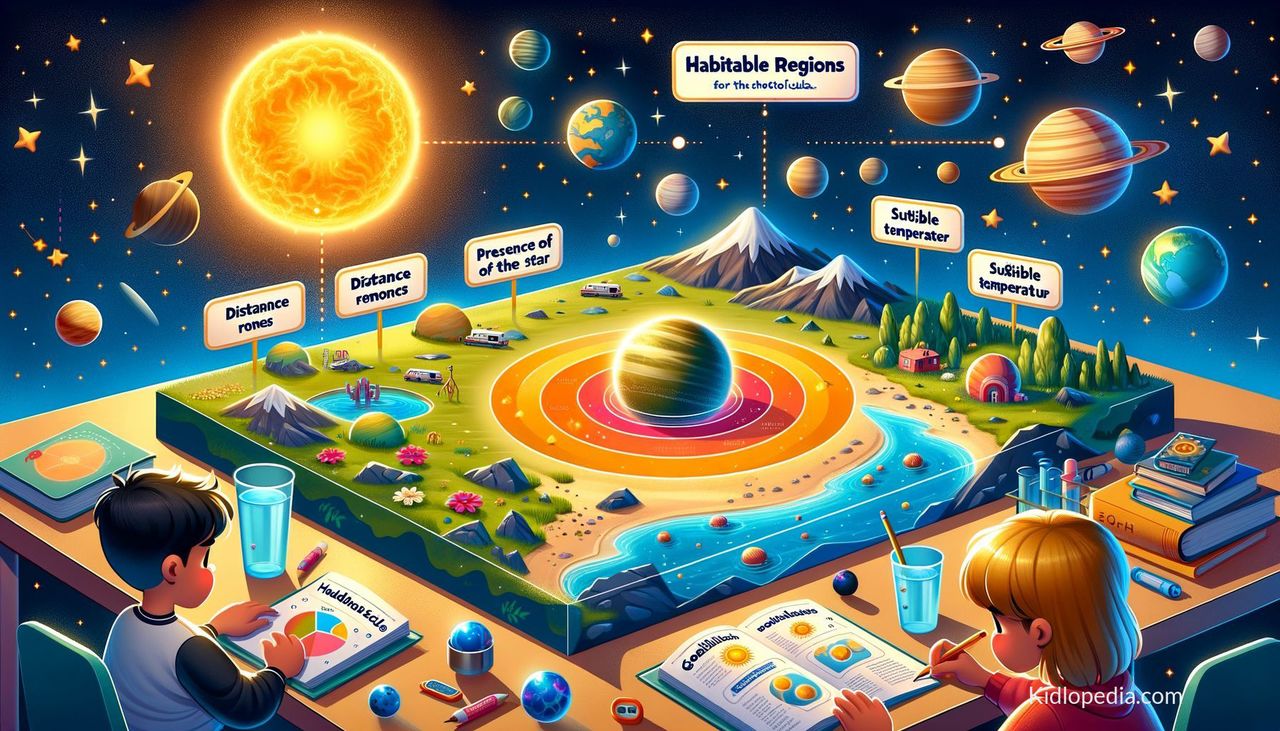 Habitable Regions: The Goldilocks Zone